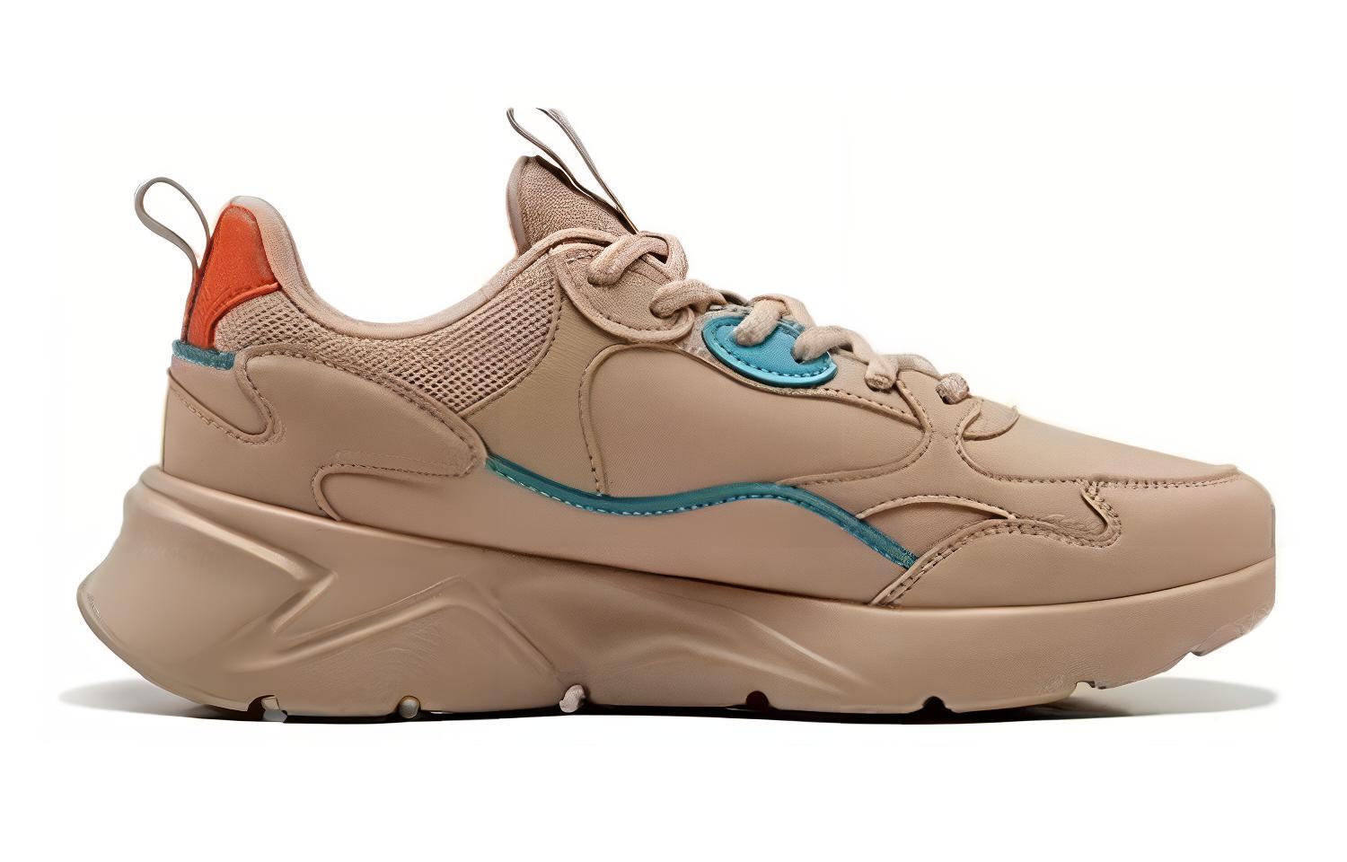 QIAODAN Cushioning Low top Running Shoes Men’s Brown Blue