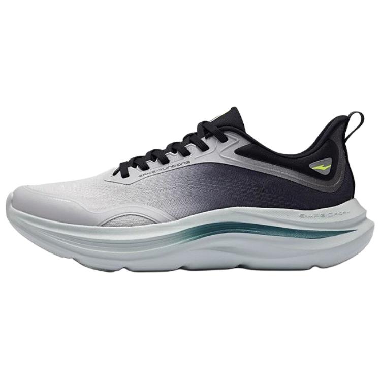 Erke Cloud Motion Low top Training Sprint Running Shoes Men’s Black Gray