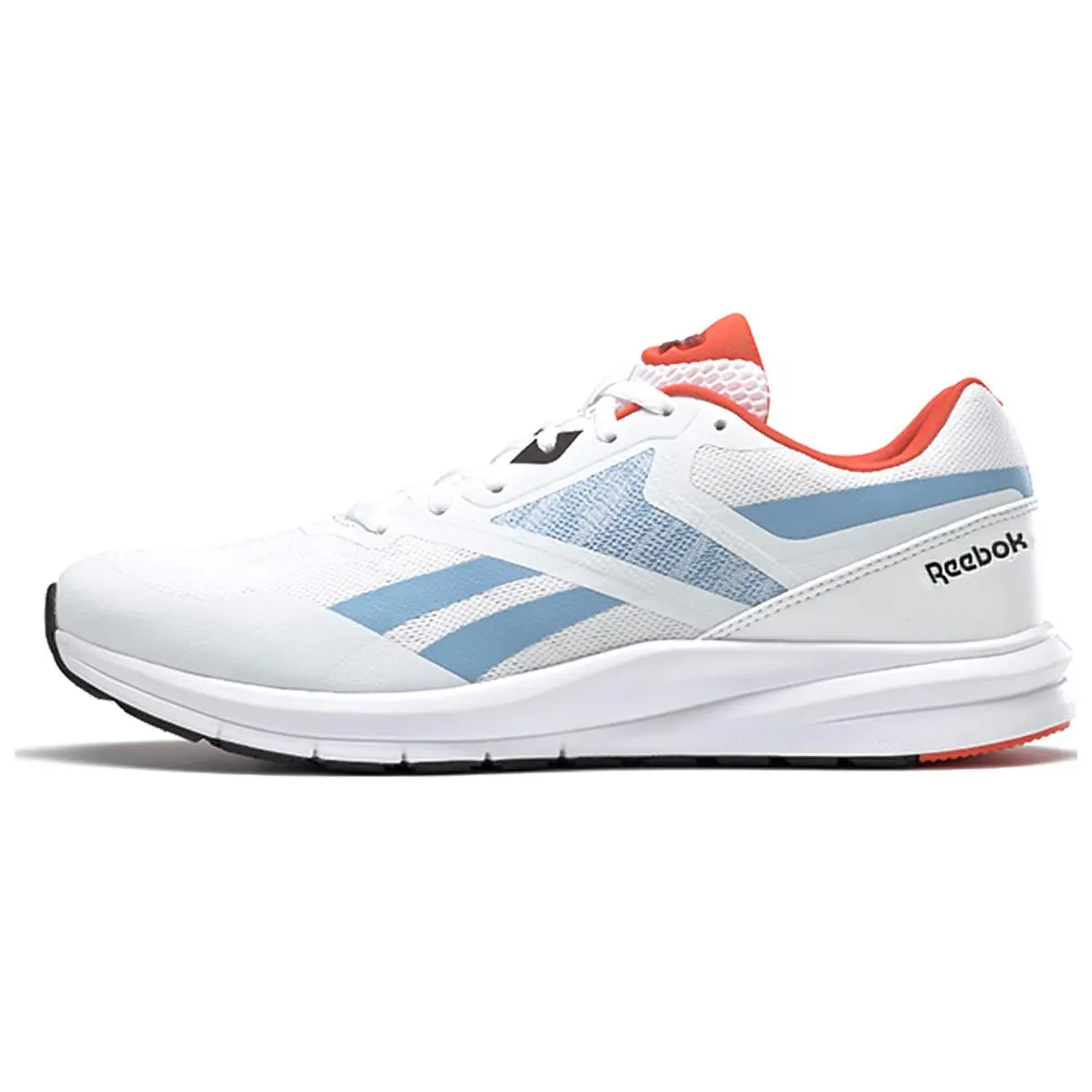 Reebok Runner 4.0 Comfortable Textile, Synthetic Leather Low top Running Shoes Men's White