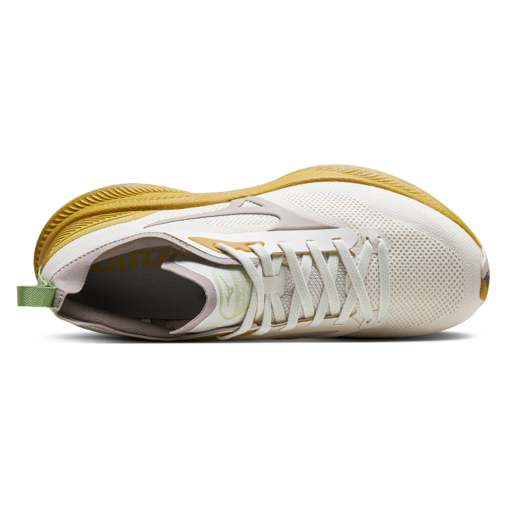 Mizuno Lightweight Low top Running Shoes Unisex White Yellow