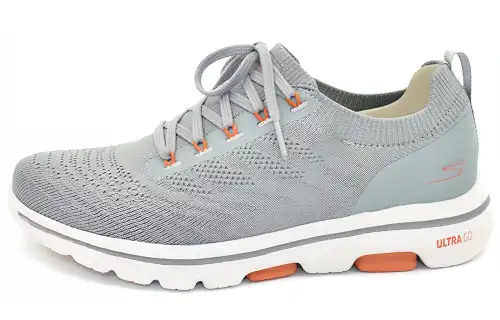 Skechers Go Walk 5 Mesh Cushioning Abrasion Resistant Breathable Lightweight Low top Running Shoes Men's Gray