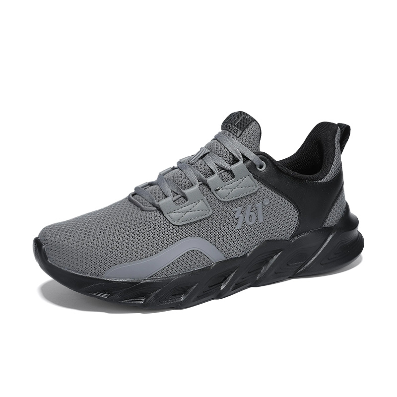 361° Cushioning Breathable Lightweight Low top Casual Running Shoes Men’s Graphite Gray Obsidian Black