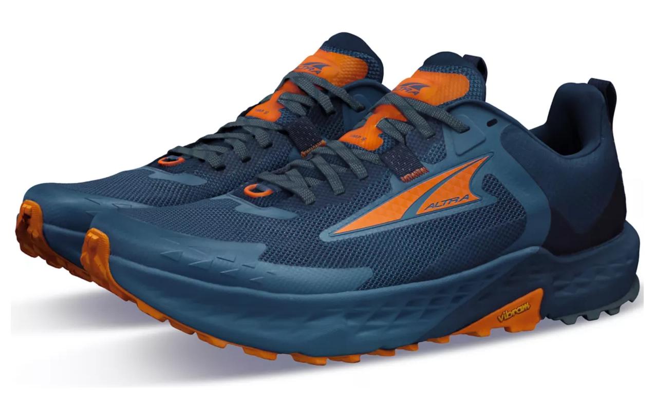 Altra Cushioning Slip Resistant Abrasion Resistant Low top Running Shoes Men’s Blue Orange