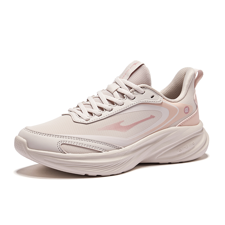 Erke Cushioning Lightweight Rebound Low top Training City Commuting Running Shoes Women’s Painted Gray Clear Candy