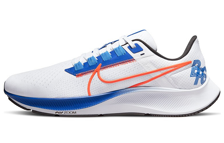 Nike Pegasus 38 Comfortable and Fashionable Low-top Air Cushion Casual Training Running Shoes Men's White Blue