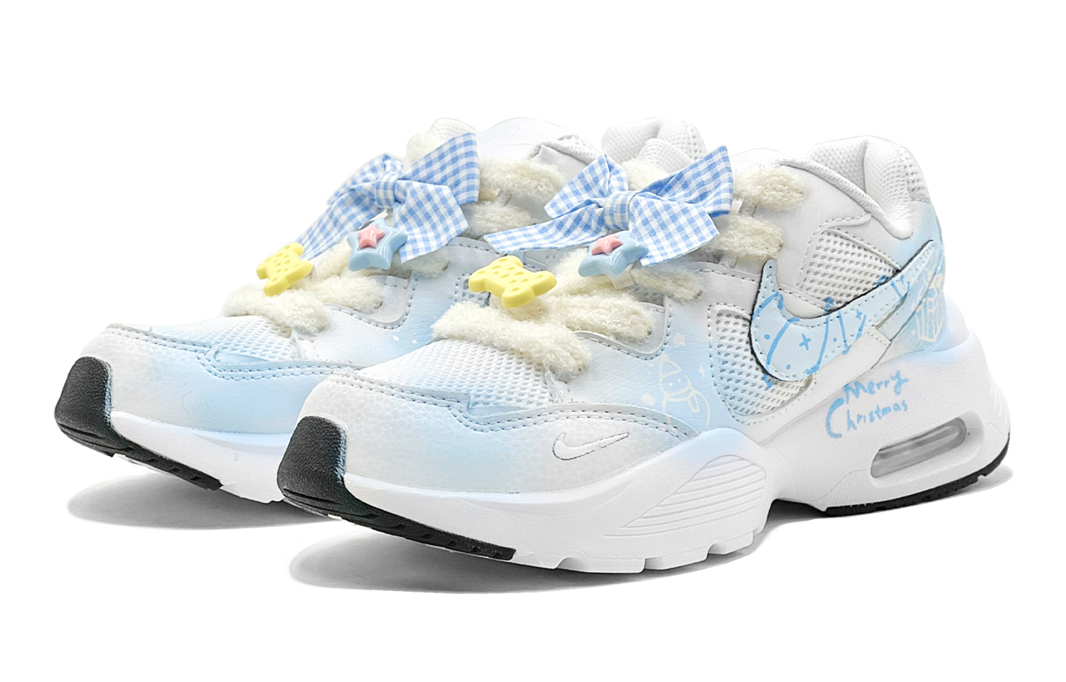 Nike Air Max Fusion Abrasion Resistant Abrasion Resistant Low top Running Shoes Women’s Blue White