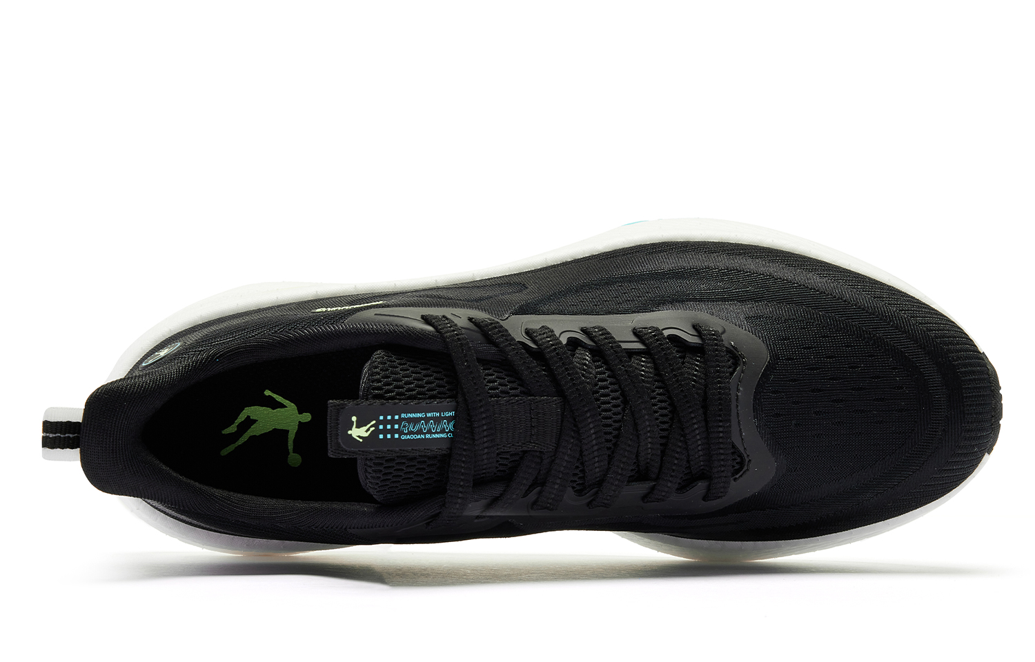QIAODAN Swift Lite Cushioning Slip Resistant Low top Q KUNGFU TURBO Rebound Technology Running Shoes Men’s Black White