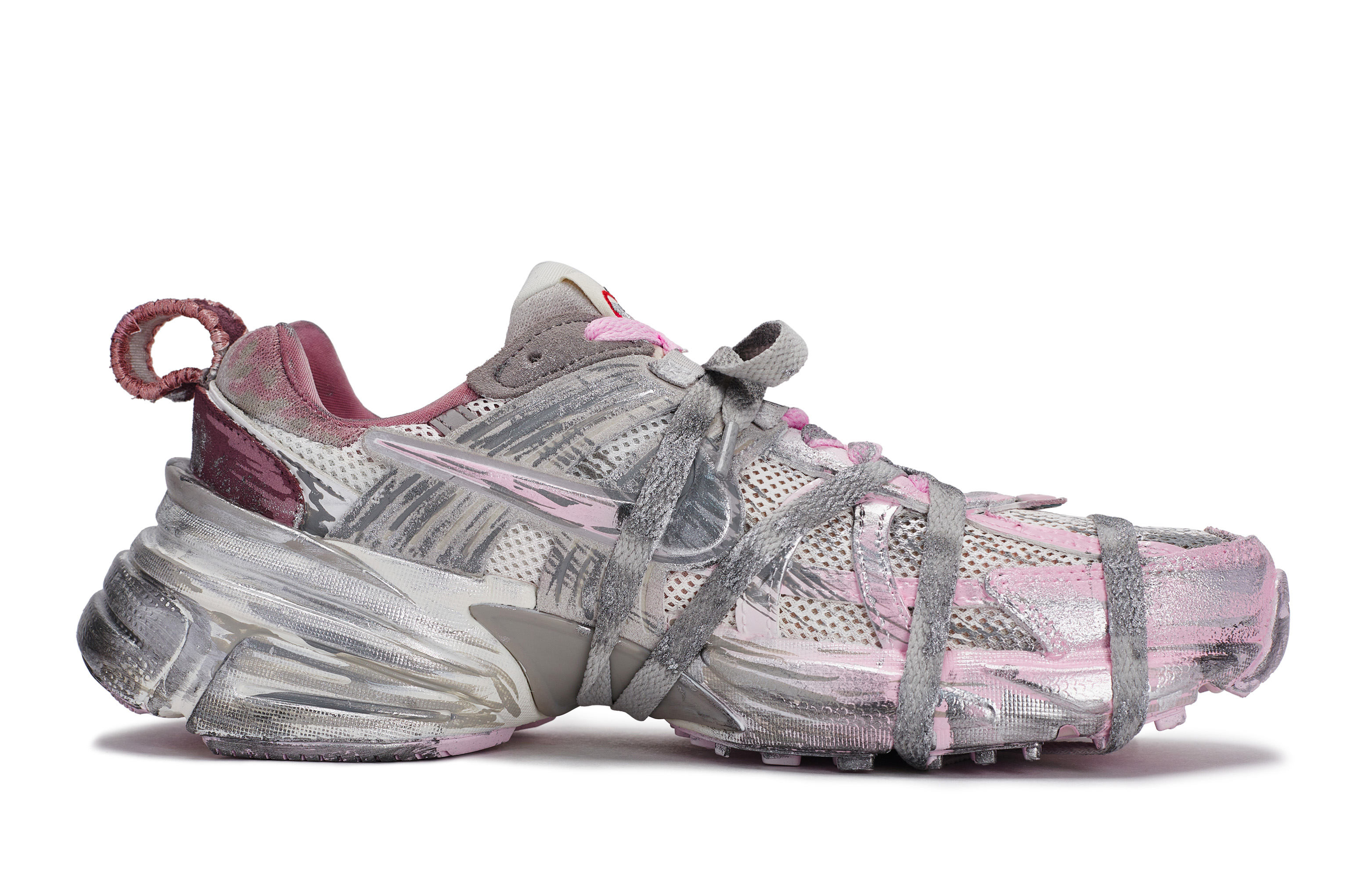 Nike V2K Run Low top Running Shoes Women’s Gray Pink Silver