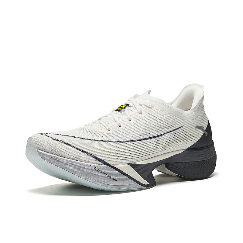 Anta C10 Pro Slip Resistant And Breathable Low top Running Shoes Men’s White Gray Black