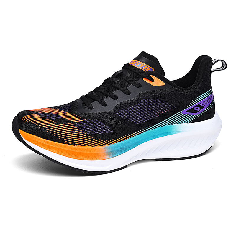 LOTTO Running Shoes Men’s Low Top Black/Orange/Blue