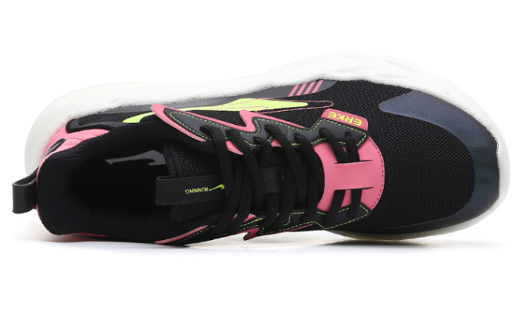Erke Fabric Cushioning Slip Resistant Abrasion Resistant Coverage Moisture Wicking Breathable Low top Running Shoes