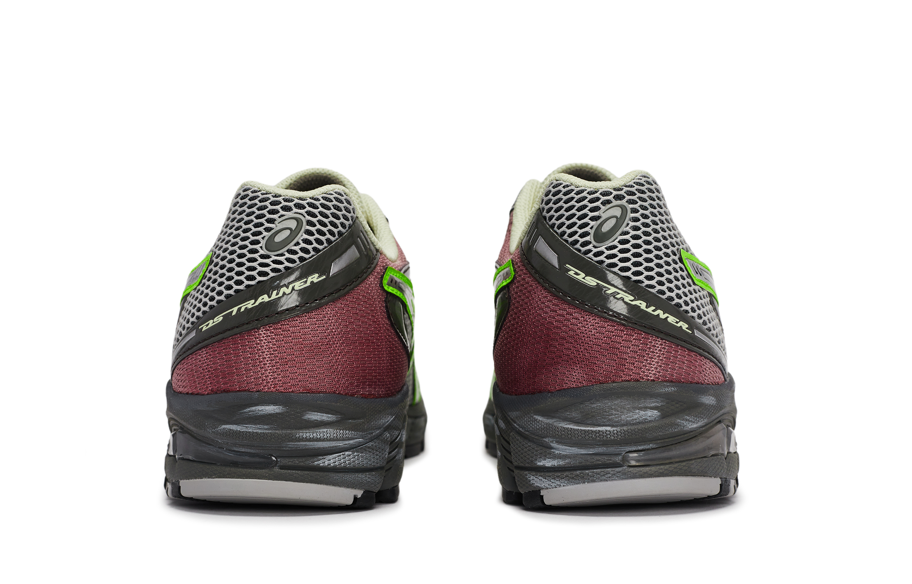 Asics GEL DS TRAINER 14 Abrasion Resistant Low top Running Shoes Unisex Black Gray Neon Green