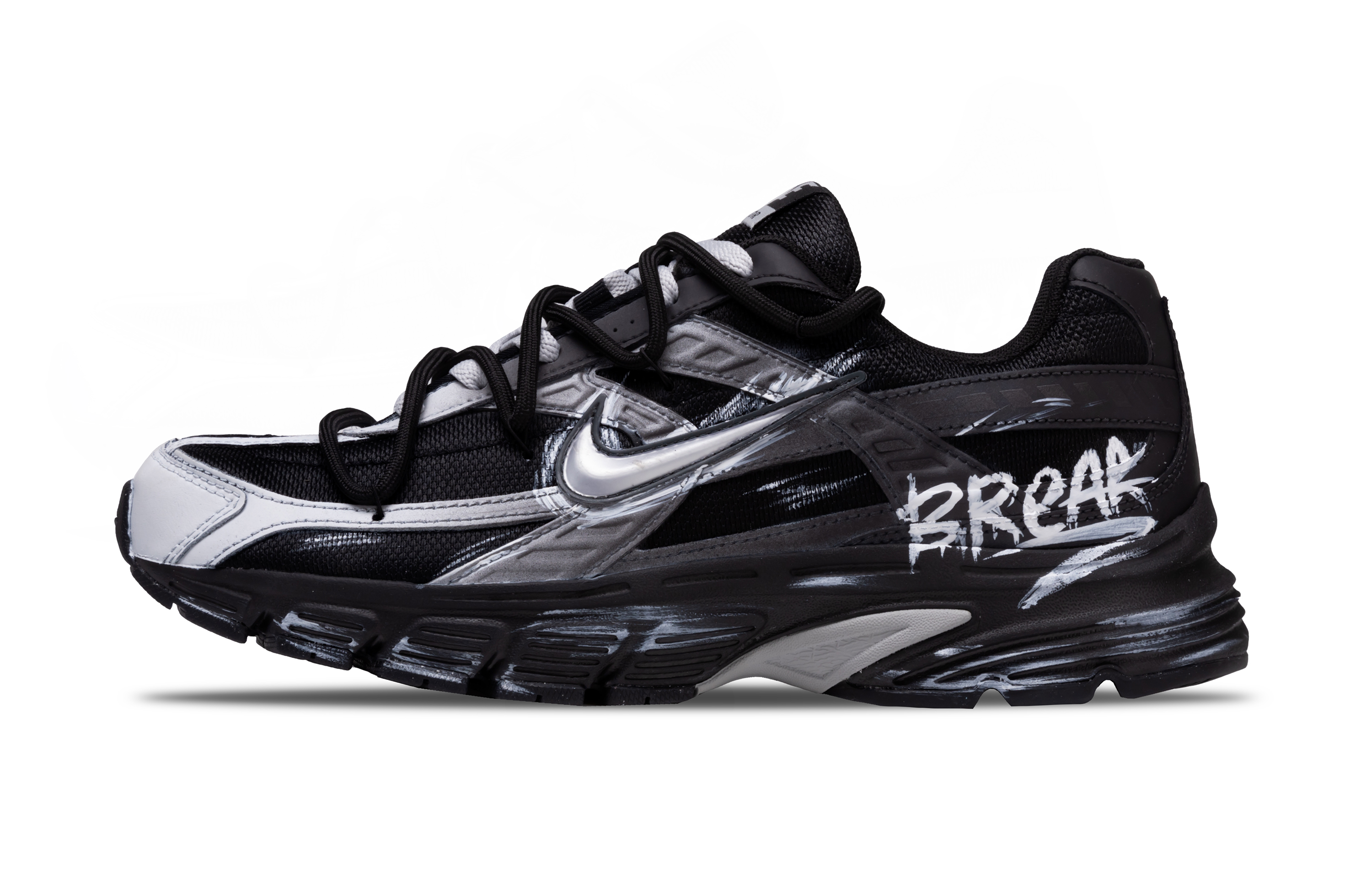 Nike Initiator Slip Resistant Abrasion Resistant Low top Running Shoes Men’s Black