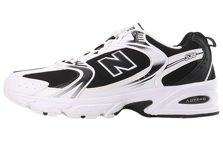 Кроссовки New Balance NB 530 (черно-белые)