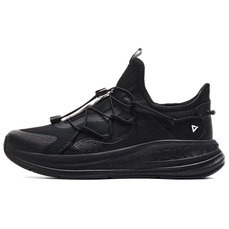 PEAK Breathable Abrasion Resistant Slip Resistant Low top Casual Running Shoes Men’s Black