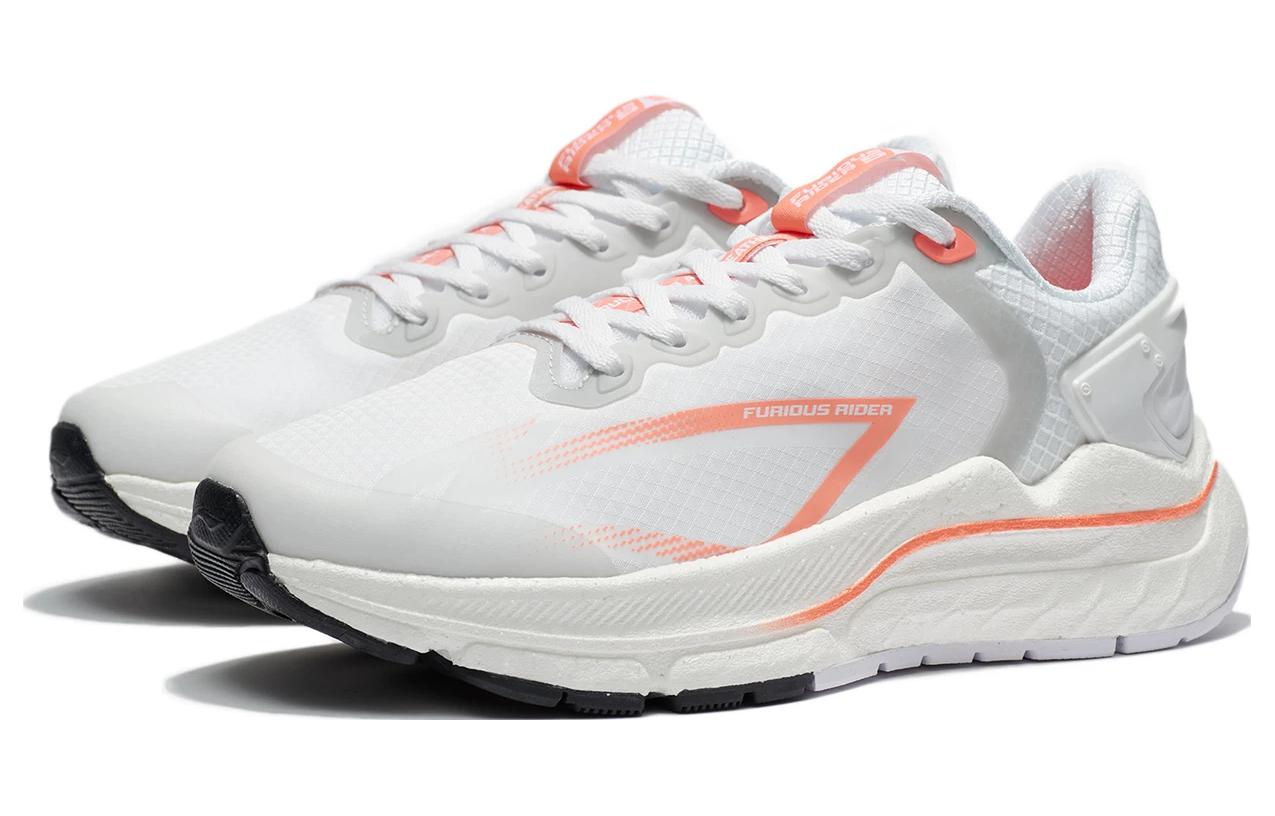Li Ning BOOM Technology Fabric Cushioning Slip Resistant Abrasion Resistant Low top 䨻 Running Shoes Men’s White