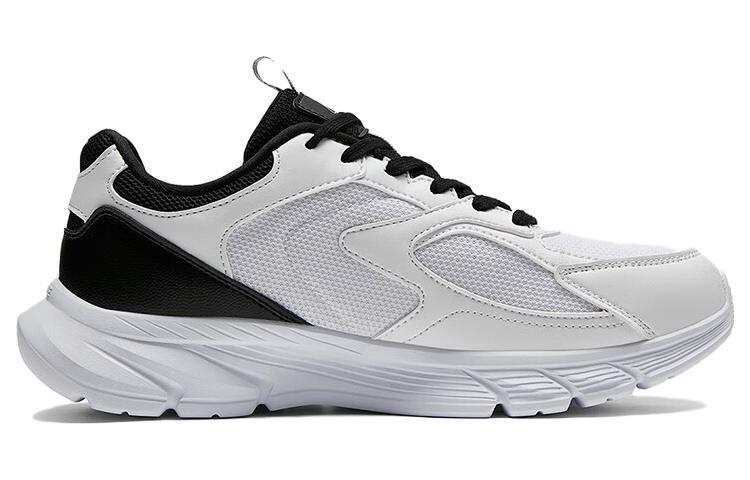 PEAK Slip Resistant Abrasion Resistant Cushioning Low top Running Shoes Men’s Black White