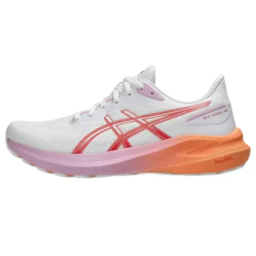 ASICS GT 1000 13 White Coral Reef Women's