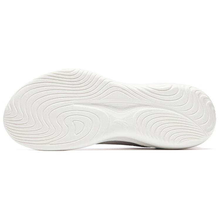 Anta Divine Journey Fabric Slip Resistant Abrasion Resistant Low top Running Shoes Women’s White Gray