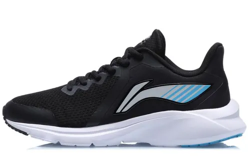 Li Ning Textile, Synthetic Leather Cushioning Breathable Lightweight Rebound Low top Running Shoes Men's