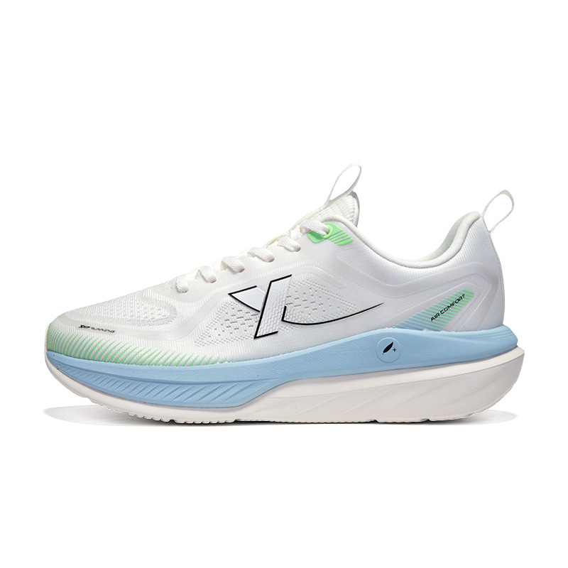 XTEP Cloud DC Cushioning Slip Resistant Lightweight Low top Running Shoes Men’s White Blue