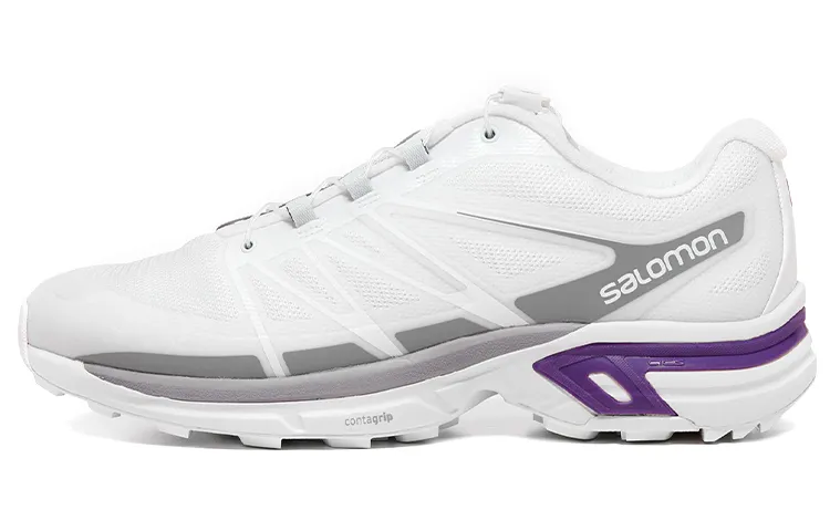 SALOMON XT Wings 2 Comfortable Low top Running Shoes Unisex White Purple