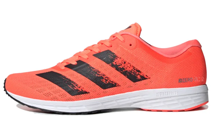 Adidas Adizero RC 2 Comfortable Fabric Breathable Low top Carbon Plate Running Shoes Men's Orange Black