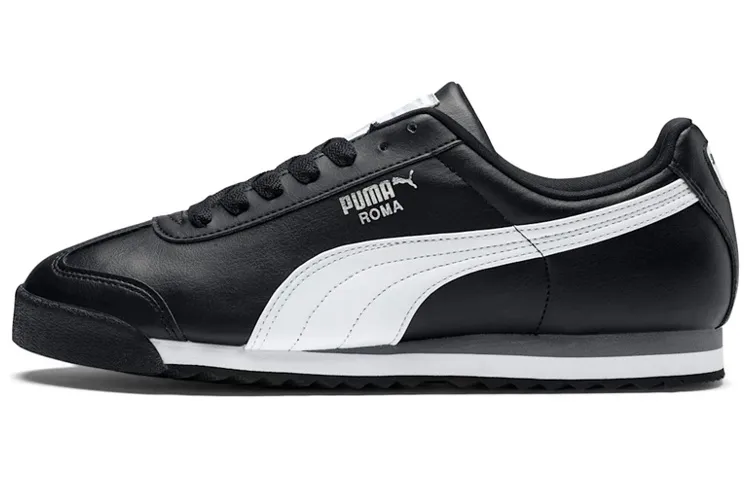 PUMA Roma Basic Black White PUMA Silver