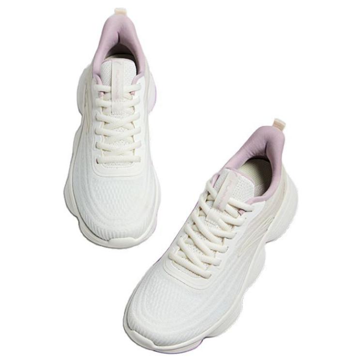 Anta Soft Column Slip Resistant Abrasion Resistant Low top Running Shoes Women’s White Gray