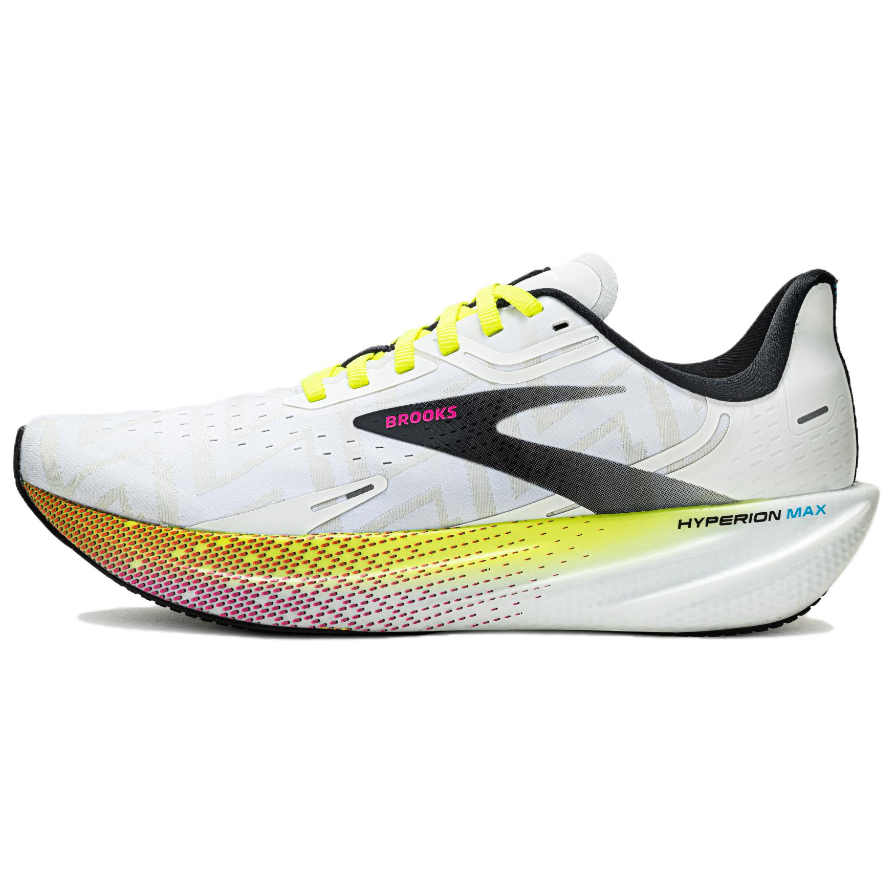 Brooks Brooks Hyperion Max Gale Comfortable and Versatile Professional Horse Shock Absorbing and Wear-Resistant Low-top Racing Marathon Sports Running Shoes Men's Yellow White