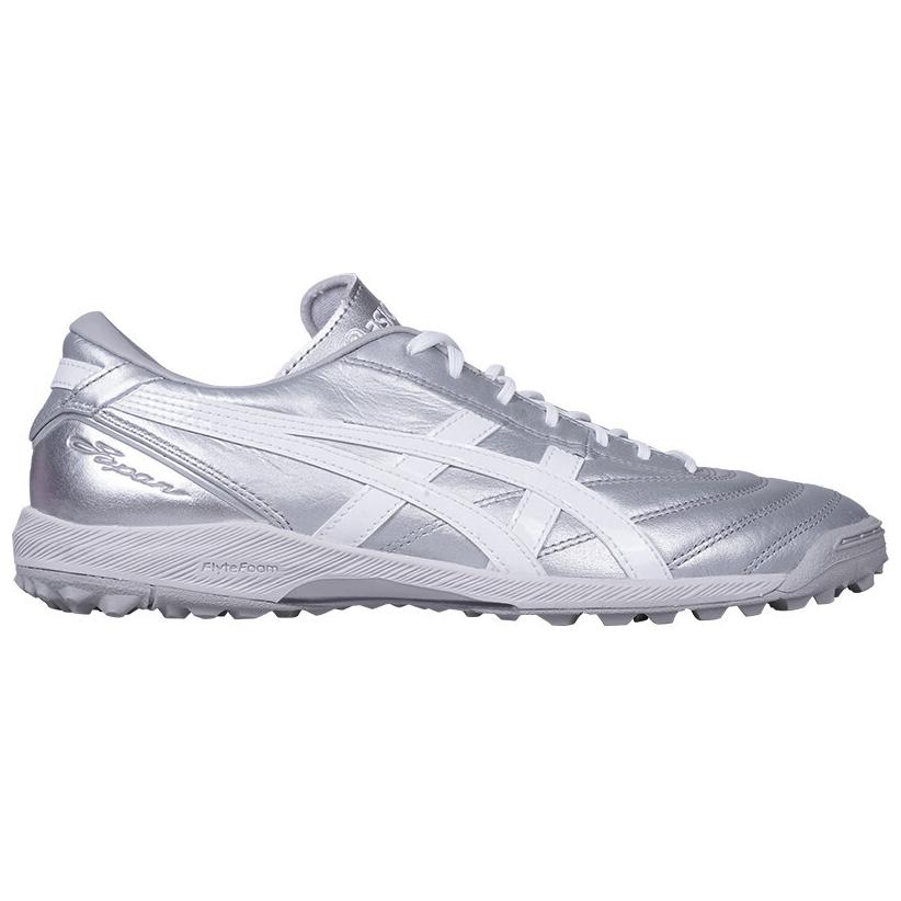 ASICS C3 TF Turf Artificial Turf Abrasion Resistant Soccer Shoes Unisex Silver
