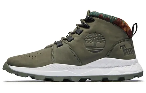 Timberland Brooklyn Euro Sprint Boots 'Olive Green And Camouflage Collar'