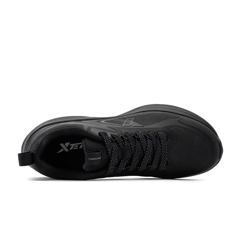 XTEP Comfortable Cushioning Breathable Low top Sprint Running Shoes Men’s Black
