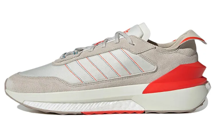 Adidas Comfortable Leather Low top Casual Training Running Shoes Unisex Beige Orange