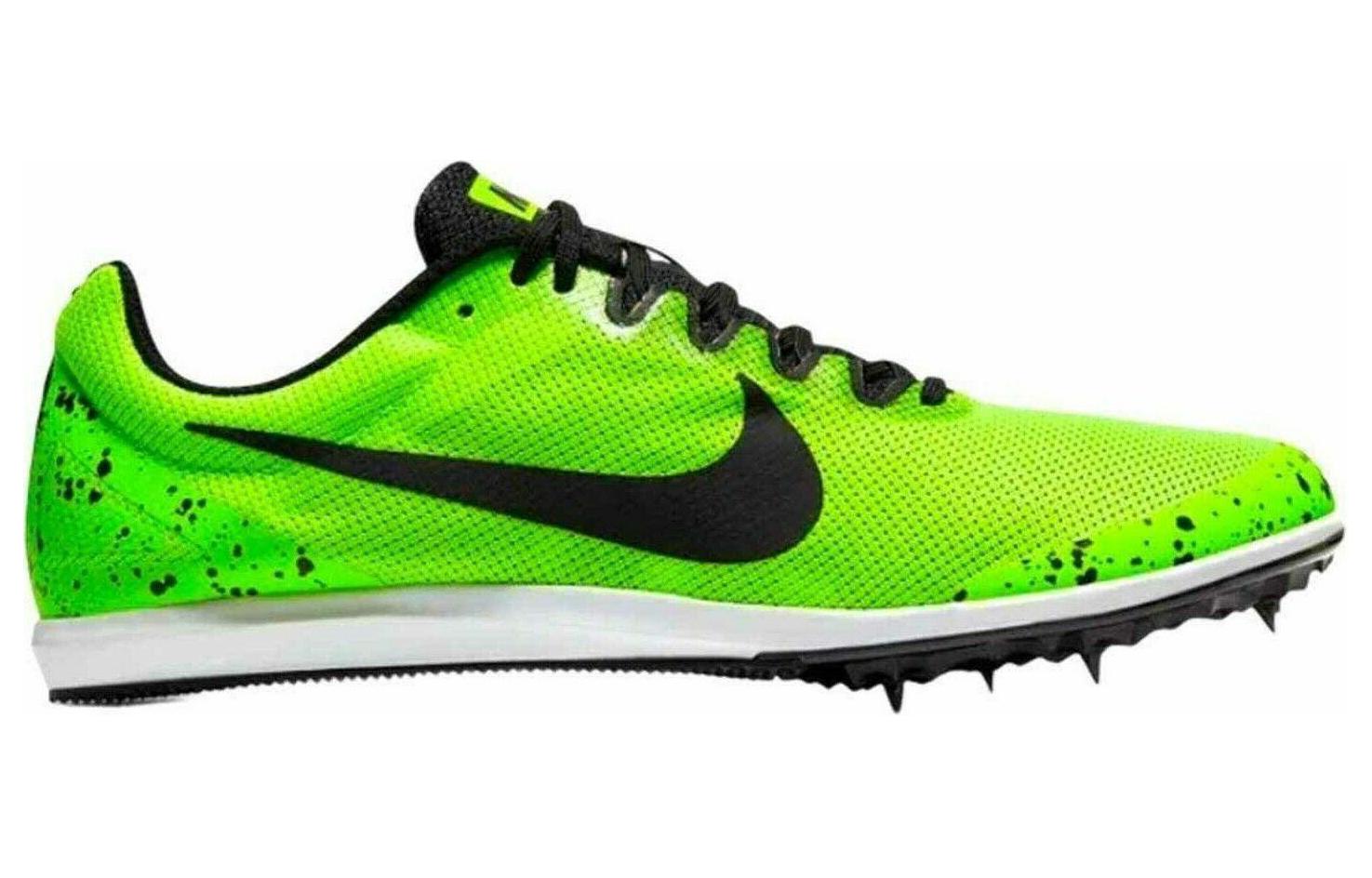 Nike Zoom Rival D 10 Comfortable Cushioning, Wear Resistant Low top Running Shoes Unisex Black Green