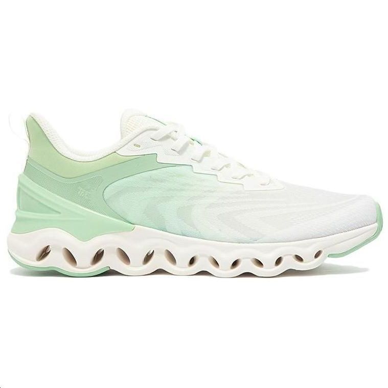 361° Cushioning Slip Resistant Abrasion Resistant Lightweight Low top Running Shoes Men’s White Green