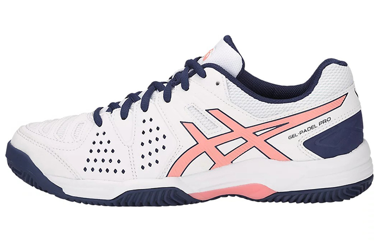 ASICS Gel Padel Pro 3 Versatile Textile, Synthetic Leather Abrasion Resistant Low top Running Shoes Women's White Blue
