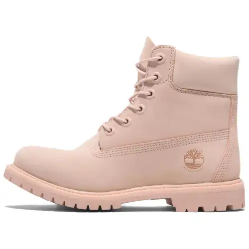 Timberland PREMIUM Comfortable Short Combat Boots Women's Light Pink