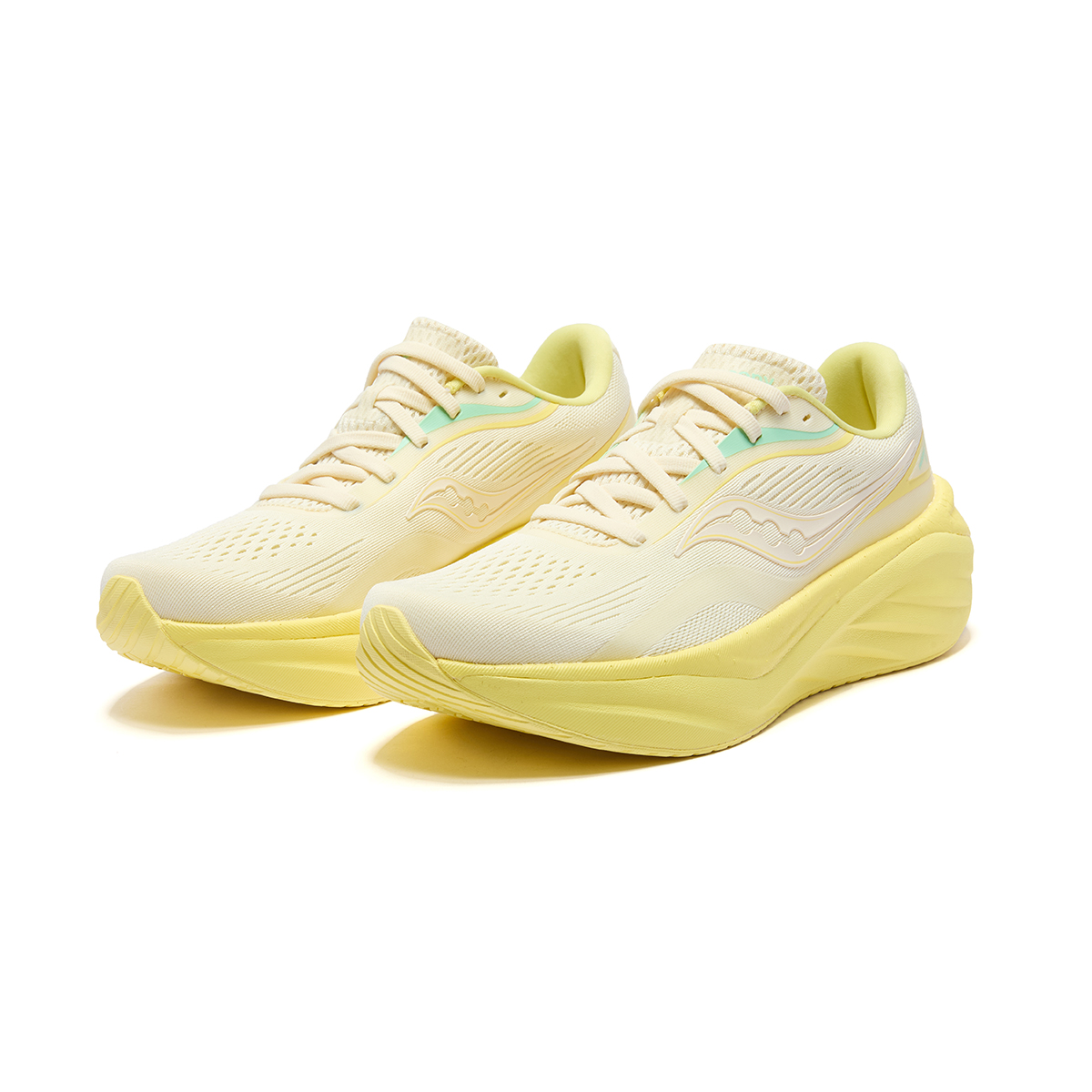Saucony PHOENIX INFERNO Firebird 4 Fabric Low top City Commuting Running Shoes Women’s Beige Yellow