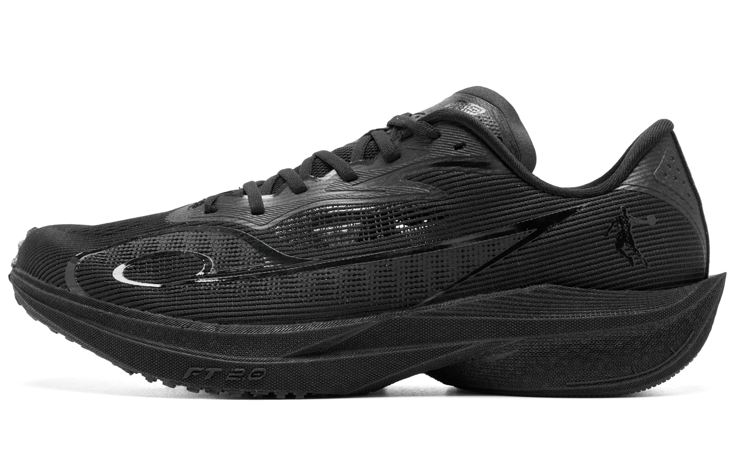 QIAODAN Feiting 2.0 Running Shoes Men’s Low Top Black Iron Gray