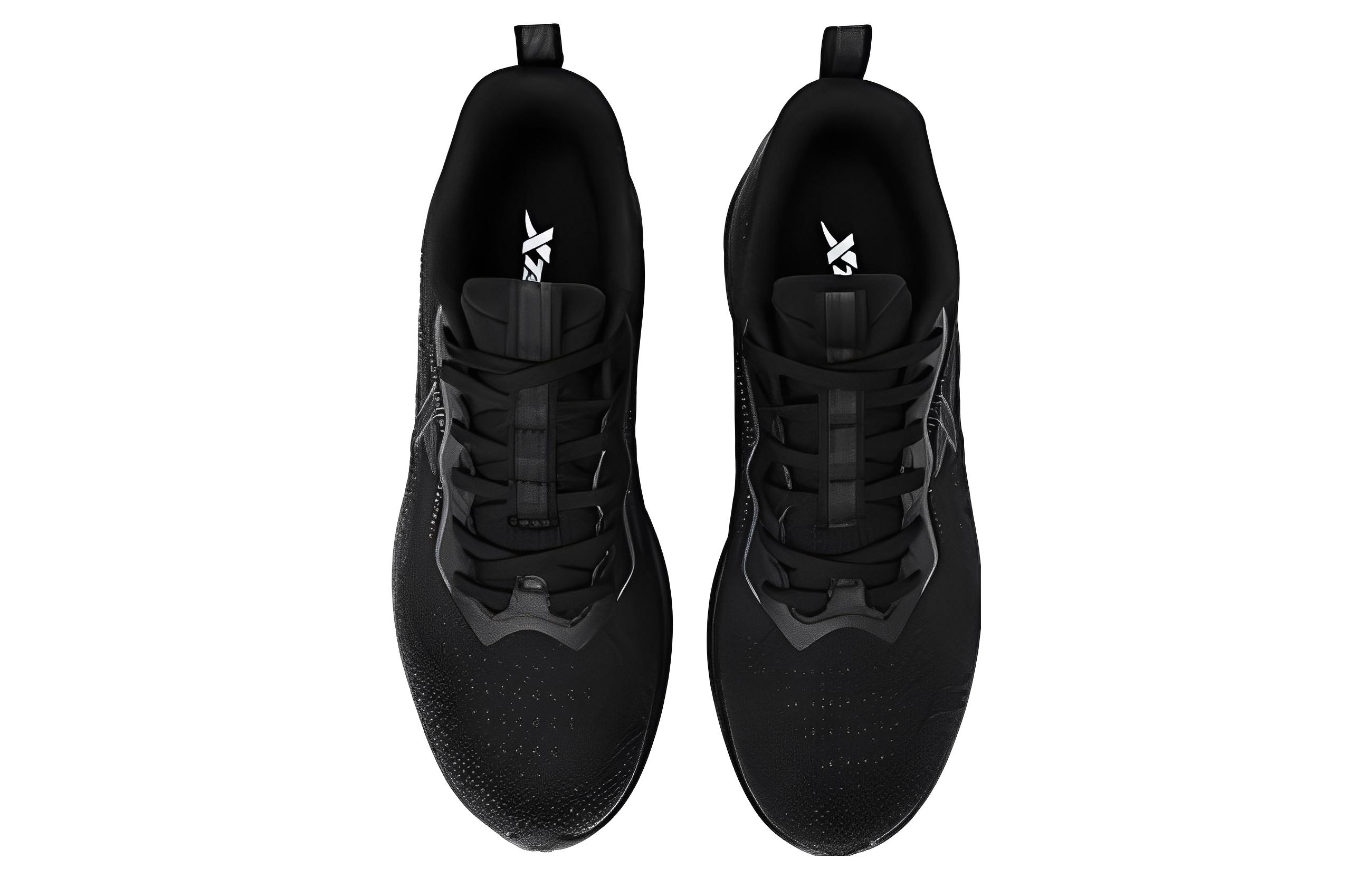 XTEP Cushioning Slip Resistant Abrasion Resistant Low top Running Shoes Men’s Black