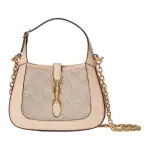 GUCCI Jackie 1961 Lizard Skin Shoulder Bag, Handbag Mini Women's Blush Pink