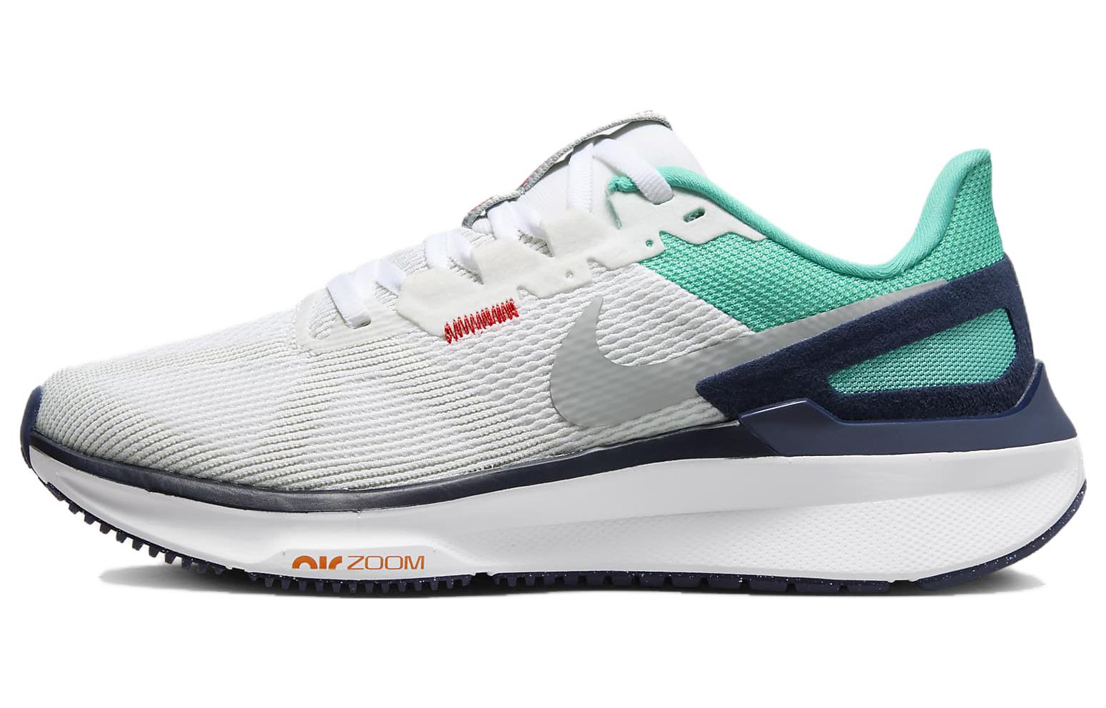 Женские кроссовки Nike Zoom Structure 25 (бело-зеленые)