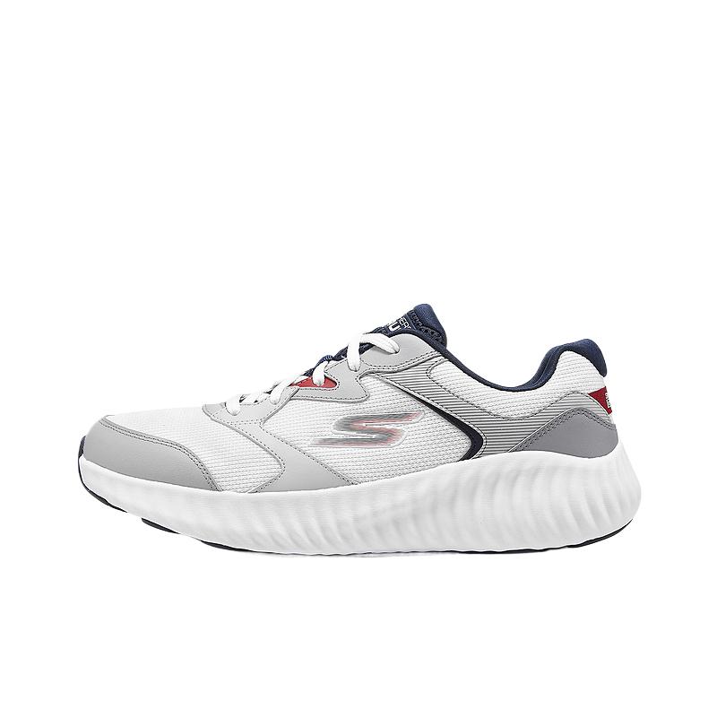 Skechers MEN’S GO Comfortable Artificial Leather Cushioning Low top Running Shoes Men’s Gray Blue