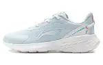 Li Ning Soft Comfortable Slip Resistant Abrasion Resistant Low top Running Shoes Women's Blue White