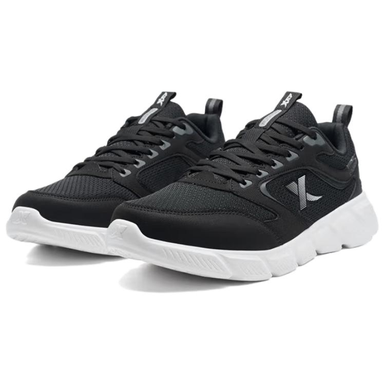 XTEP Coverage Slip Resistant Low top Casual Running Shoes Men’s Black White