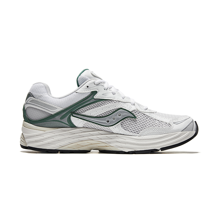 Saucony Pro Grid Omni 9 Slip Resistant Abrasion Resistant Low top Running Shoes Unisex White Light Green