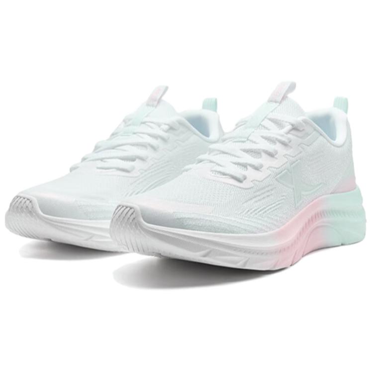XTEP Abrasion Resistant Coverage Low top Casual Running Shoes Women’s White Blue Pink