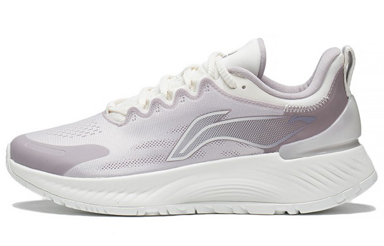 Li Ning YueYing Element Cushioning Low top Running Shoes Women's Lotus Root Powders Purple