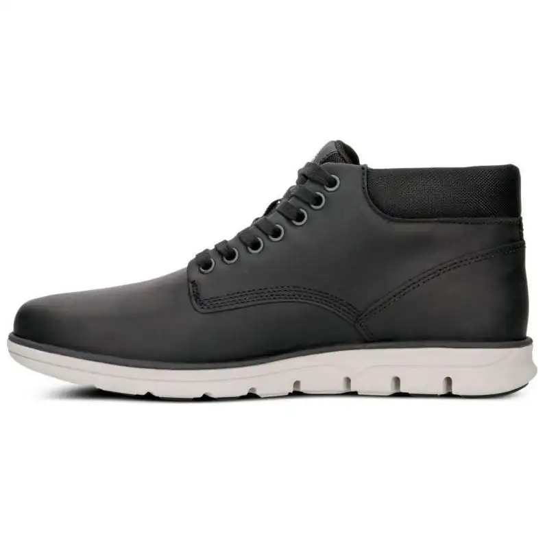 Timberland Bradstreet Chukka Top Grain Cow Leather Abrasion Resistant Cushioning Ankle Length Outdoor Boots Men's Black